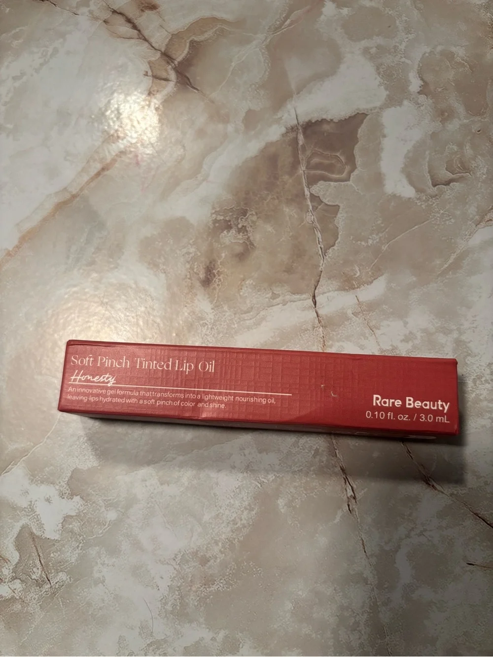 Rare Beauty Soft Pinch Tinted Lip Oil Honesty — Warm Coral Shade